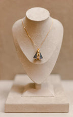 Colar Nossa Senhora Aparecida com Manto de Zircônia